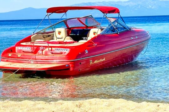 Emerald Bay Sunset Boat tour in the Grateful Red