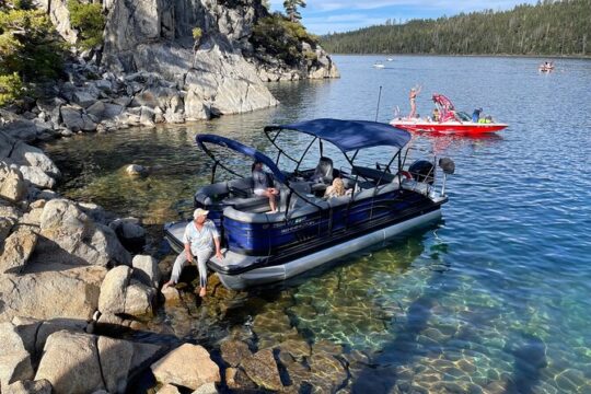 Private Pontoon Boat Rental in Lake Tahoe